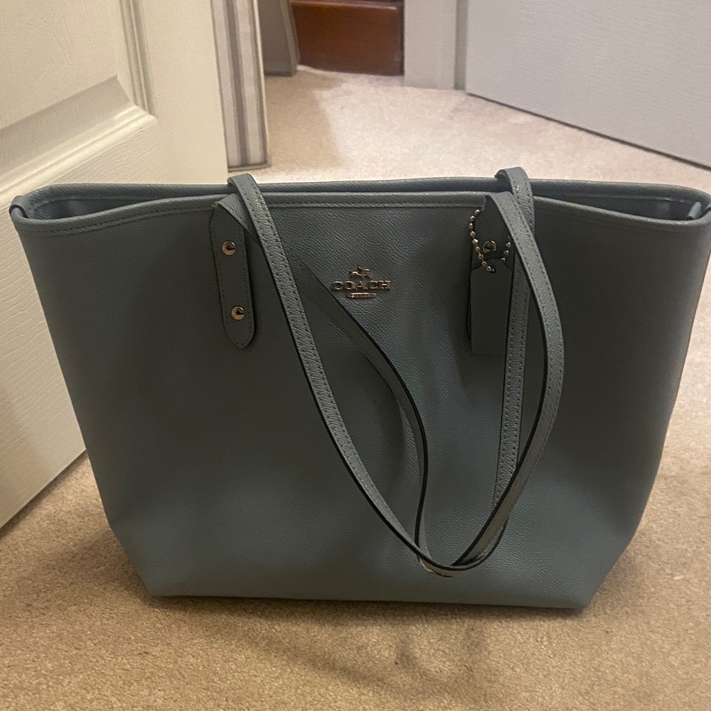 Coach Slate Blue Tote Bag